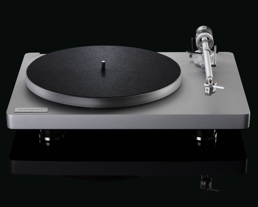 Compass Turntable Silver